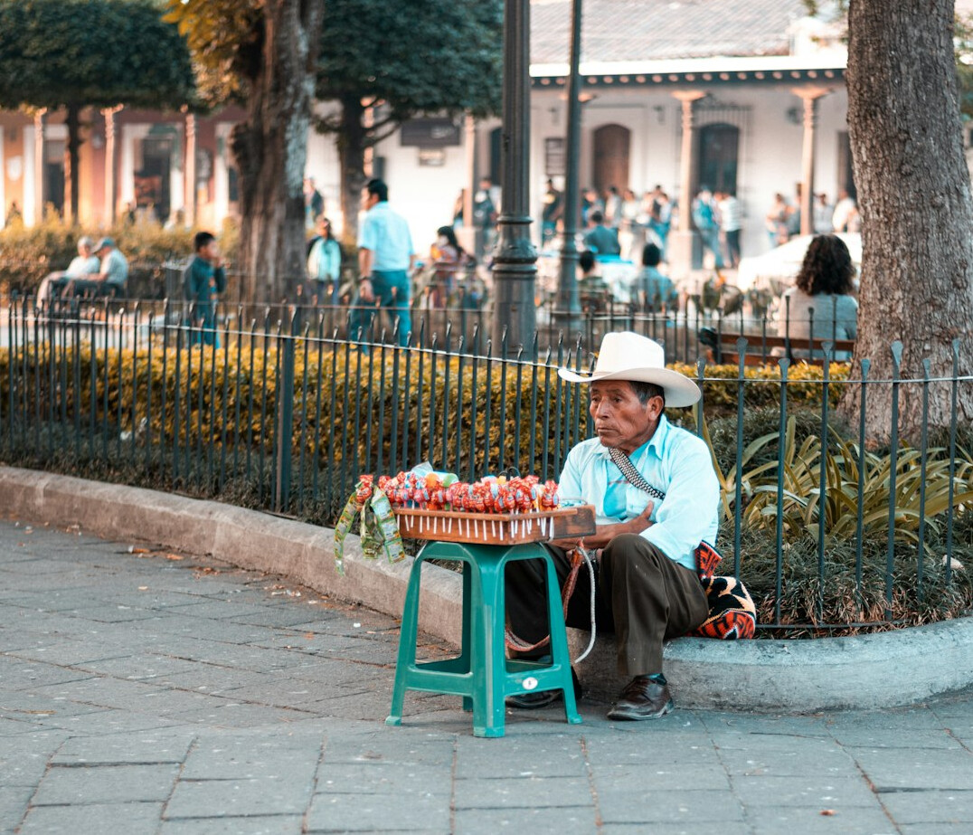 street vendor selling food